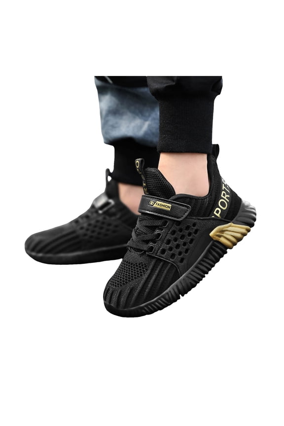 Breathable Slip On Sneakers for Boys Kids Toddler Lightweight Non Slip Outdoor Walking Running Shoes