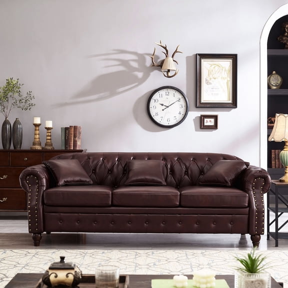 Breathable Soft Leather & Storage Function - Living Room Use, Long - lasting Comfort and Space - saving
