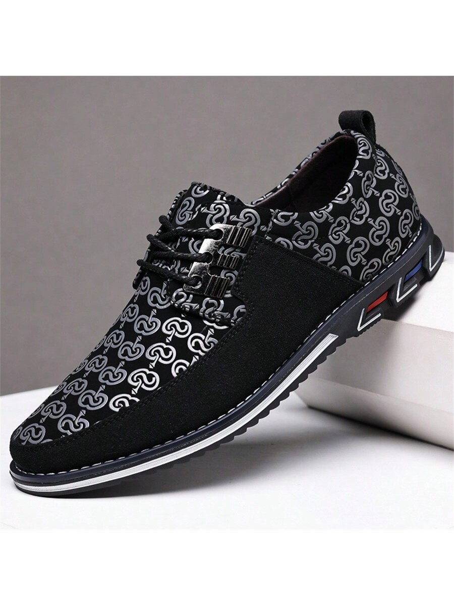 Breathable Soft Sole Pu Leather Shoes For Men  Fashionable Round-toe Comfortable Sneakers For Casual And Sports Occasions