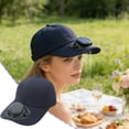 thumbnail image 1 of LED Display Solar Baseball Cap Fan, 650mAh Battery Dual Power Solar and USB, 3 Speeds 7000RPM Low Noise Motor, 360° Adjustable Detachable Fan for Outdoor Sport, 1 of 6