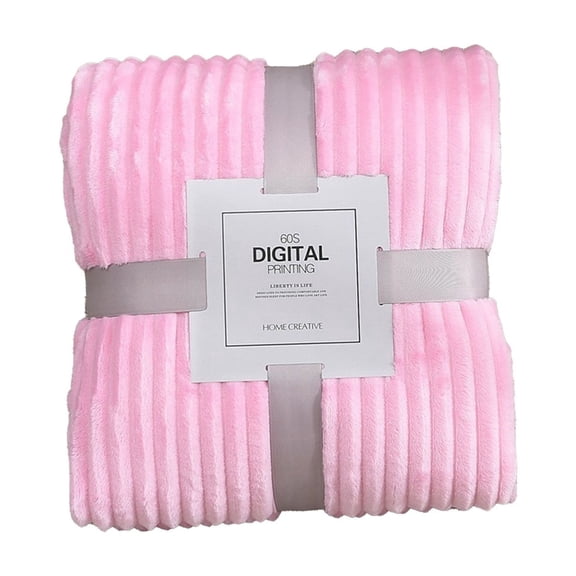 Breathable Solid Flannel Air Conditioner Blanket - Lightweight Summer Throw - Ultra Soft Cooling Blanket for Bed Sofa Couch - All Season Cozy Home Decor Blanket