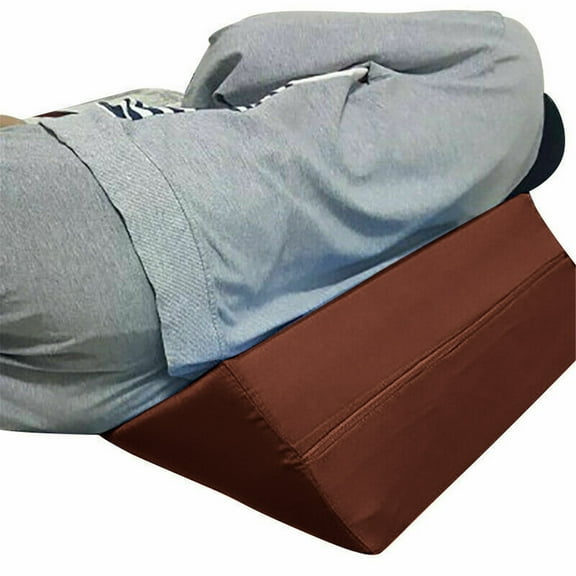 Breathable Sponge Triangular Pillows, Bed Wedge Pillow for Sleep Apnea, Sleeping Comfort, Relaxing, Acid Reflux, Heartburn and Back Pain Relief. Cushion for Sitting Up in Bed, 15.74x7.87x7.87"