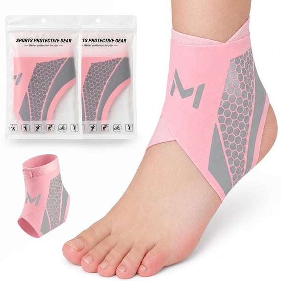 Breathable Sports Ankle Brace, Compression Sprain-Prevention & Lightweight for Men Women, Ultrathin High-Elastic Ankle Wraps for Basketball Soccer & Fitness