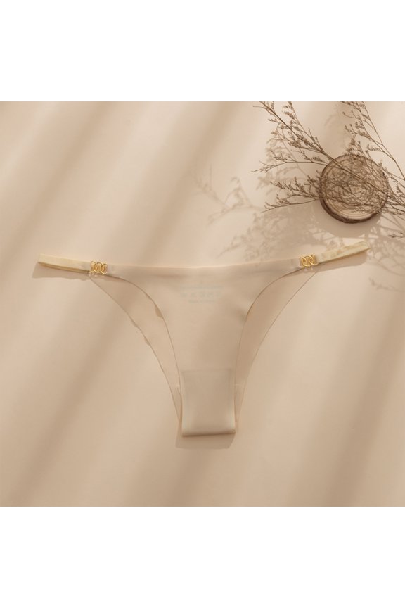 Breathable String Thong Panties, Ultra Thin Side Straps & Minimal Back Coverage, Sheer & Ventilated for Hot Weather, Sensitive Skin & Special Occasions Complexion L