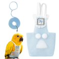 thumbnail image 1 of Breathable Summer Bird Diaper Bundle, Reusable Washable Parrot Nappy Comes with 1.4m Leash + Free 10 Disposable Pads, Ideal for Parrots, Conures, Cockatiels & Pigeons, 1 of 5