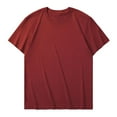 thumbnail image 1 of Breathable Summer Short Sleeve Tops for Men 2025 Solid Casual Loose Pullover Shirts Exercise Sport Workout Base Tees, 1 of 4