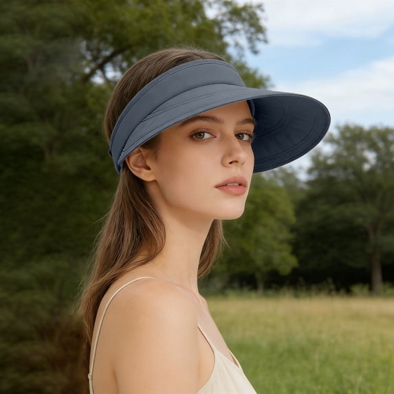 Breathable Summer Sun Hat Wide Brim Outdoor Visor Cap for Beach Travel Cycling Fashion Casual