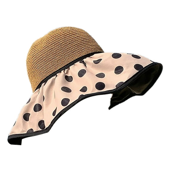 Breathable Sun Hat Wide Brim Straw Anti-pilling Fine Stitching Women Cap Fashion Accessory