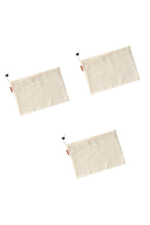 Breathable Sustainable Multiple Size Drawstring Meshes Bags For Kitchen Organizing Laundry