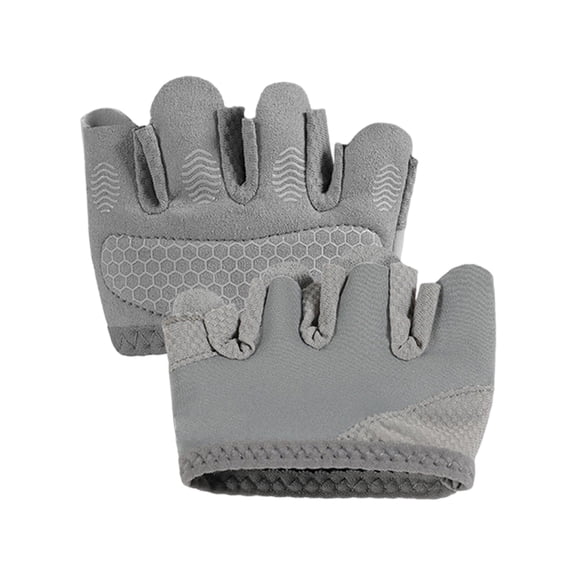 Breathable Training Gloves Short Design Full Palms Coverage Prevent Calluses Grip Pads Half Finger Gloves