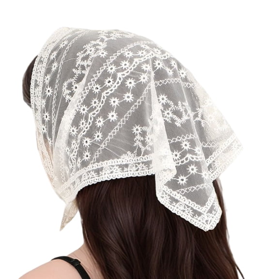 Breathable Triangular Scarf Lightweight Head Cover Summer Casual Wear