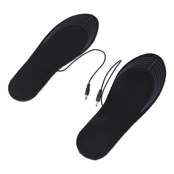 Breathable USB Heated Shoe Insoles Sweat Absorbent Cut to Fit Electric Heated Foot Warmer Insoles for Women Size 35-41 / 8.5-11 Inches