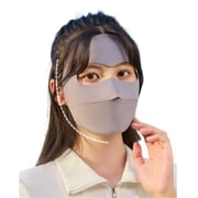 Breathable UV Face Cover UPF 50+ Women Summer Face Covering Eye Protection Sunscreen Mask Sports Face Cover