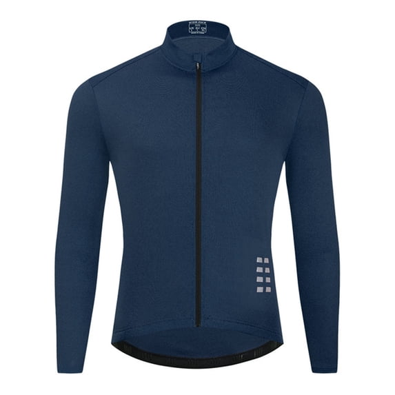 Breathable Ultralight Cycling Windbreaker Jacket with Reflective Details and Rear Zippered Pocket, Blue, Size XL, 1 Pack