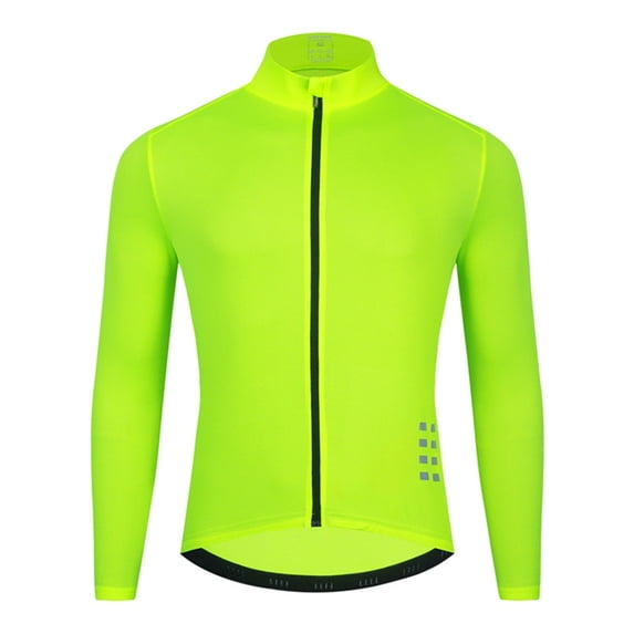 Breathable Ultralight Cycling Windbreaker Jacket with Reflective Details and Rear Zippered Pocket, Green, Size XL, 1 Pack