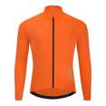 thumbnail image 1 of Breathable Ultralight Cycling Windbreaker Jacket with Reflective Details and Rear Zippered Pocket, Orange, Size M, 1 Pack, 1 of 6