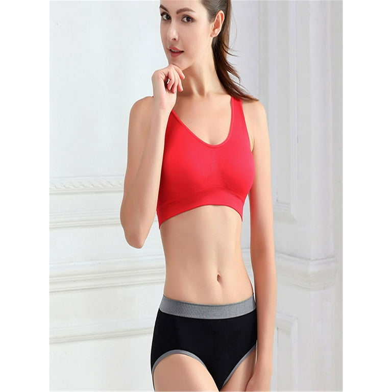 Breathable Underwear Sport Yoga Bras Lovely Young Size S-3XL Outdoor Women  Seamless Solid Bra Fitness Bras Tops