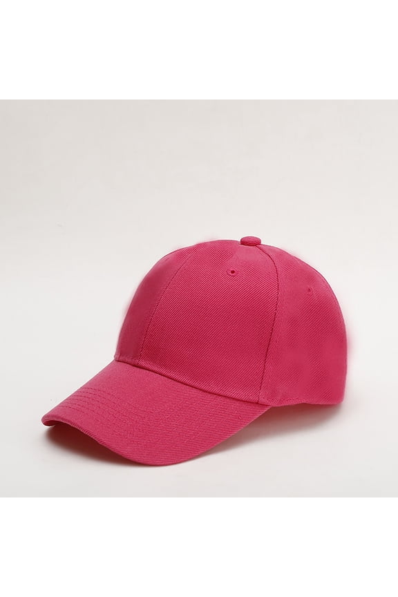 Breathable Unisex Baseball Cap Men Women Candy Color Adjustable Strapback Sports Golf Outdoor Sun Hat Spring Summer(Red)