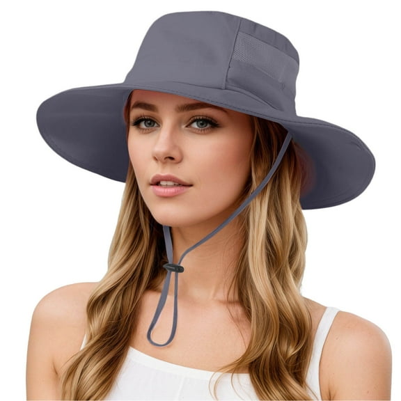 Breathable Unisex Bucket Hat for Men and Women Adjustable Drawstring Lightweight Summer Sun Hat Outdoor Sports Fishing Cap