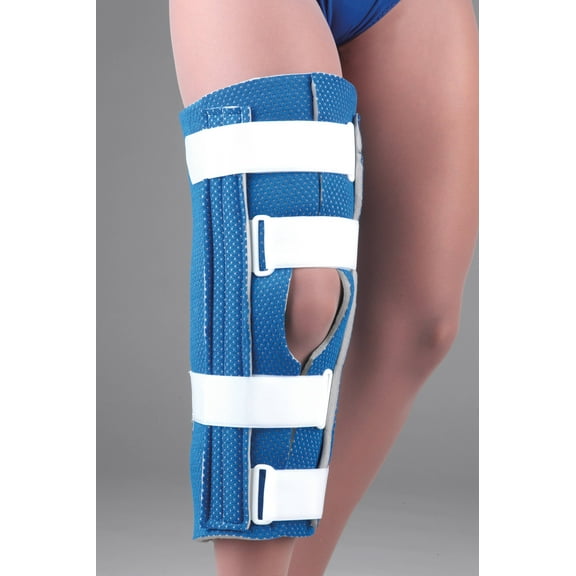 Breathable Universal Cutaway Knee Immobilizer 20" Blue Un
