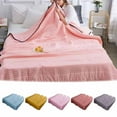 thumbnail image 1 of Breathable Washed Cotton Summer Cooling Quilt All Season Use Eco Friendly Bedding Soft Comfort Lightweight Quilt, 1 of 9
