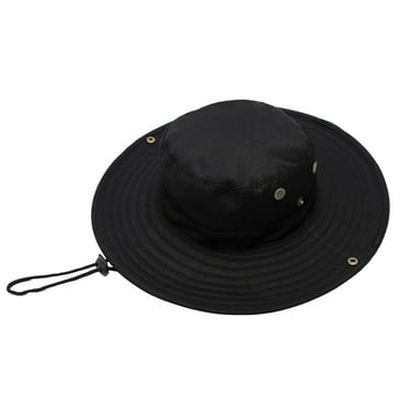 Breathable Wide Brim Boonie Hat Outdoor Waterproof UPF 50+ Sun Protection Mesh Safari Sun hat for Travel Fishing