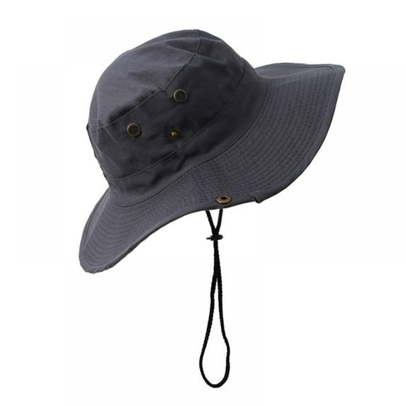 Breathable Wide Brim Boonie Hat Outdoor Waterproof UPF 50+ Sun Protection Mesh Safari Sun hat for Travel Fishing