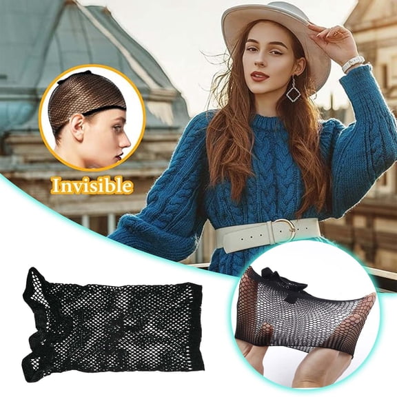 Breathable Wig Cap Net Extended Hair Cover False Headwear With Storage Head Net