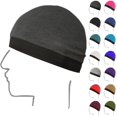 thumbnail image 1 of Breathable Wig Cap with Wide Elastic Band, Dome Shaping Liner Hat for Under Wigs and Weaves, Comfortable Base Cap for Men and Women, Stretchy and Lightweight-Green, 1 of 6
