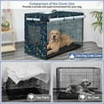 thumbnail image 1 of Breathable Windproof Dog Crate Cover 36in for Indoor Outdoor Use with Double Zipper, 1 of 6