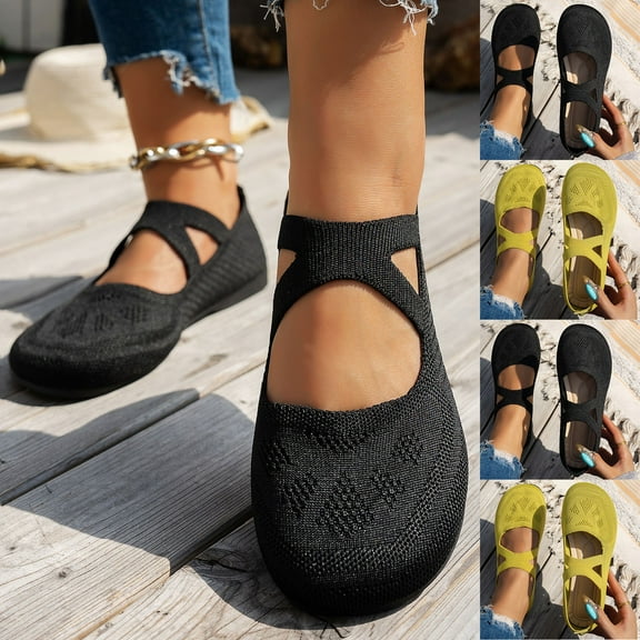 Breathable Women's Casual Loafers Lightweight Flat Shoes Stylish Summer Slip-On Footwear for Daily Wear