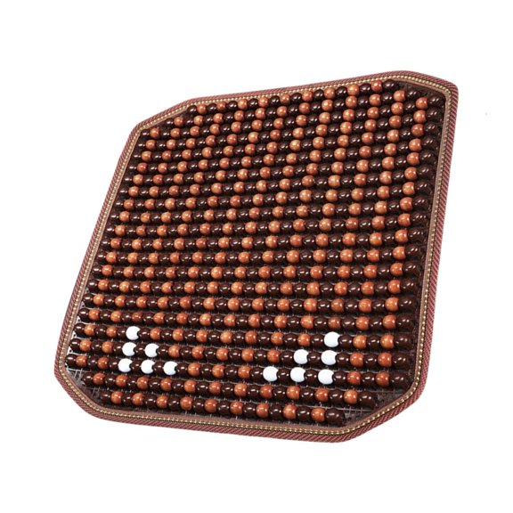 Breathable Wooden Seat Pad Handmade Bead Construction 42x42cm Seat Cushion For Chairs Sofas
