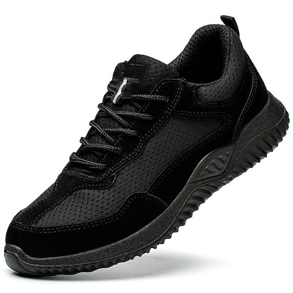 Breathable Work Shoes Steel Toe Shoes Non-Slip Kevlar Midsoles Anti Puncture Safe and Comfortable, Suitable for Men and Women in all Seasons