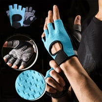 Breathable Workout Gloves for Men Women, Padded Weight Lifting Gloves with Wrist Wraps Support, Full Palm Protection, Grip for Gym Training, Fitness, Weightlifting, Exercise Fingerless