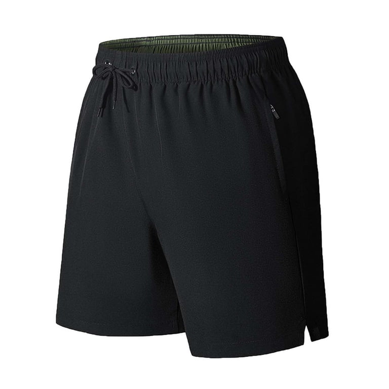 Breathable Workout Shorts for Men Plus Size Quick Dry Gym Running Shorts with Zip Pockets Mesh Liner Walmart