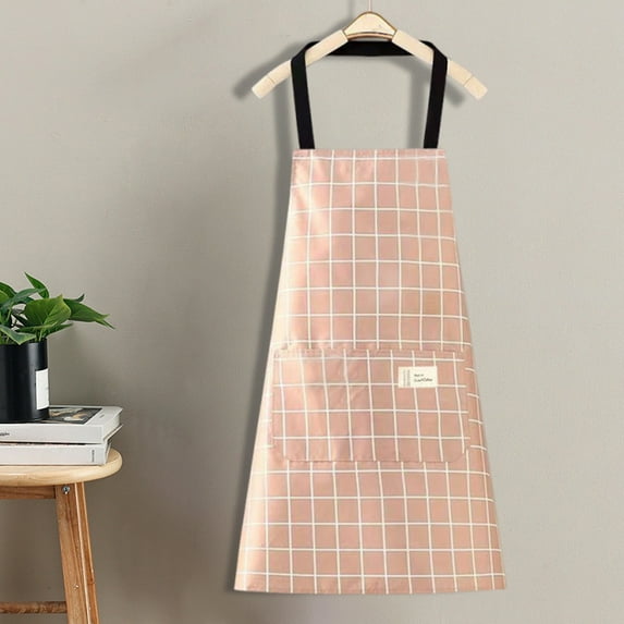 Breathable Workwear Apron, Adjustable Straps Pockets, Summer Kitchen Cooking, Comfortable All-Day Wear, Professional Outdoor Use Akmoler | Pink