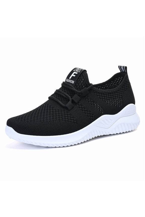 Breathable Woven Women's Shoes, Convenient Elastic Shoelaces, No Tying, Soft Sole, Strong Support, No Pressure, Meet Daily/Commuting/Light Walking Needs