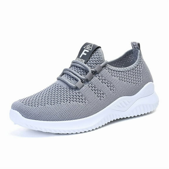 Breathable Woven Women's Shoes, Convenient Elastic Shoelaces, No Tying, Soft Sole, Strong Support, No Pressure, Meet Daily/Commuting/Light Walking Needs