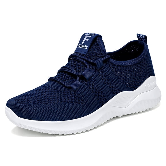 Breathable Woven Women's Shoes, Convenient Elastic Shoelaces, No Tying, Soft Sole, Strong Support, No Pressure, Meet Daily/Commuting/Light Walking Needs