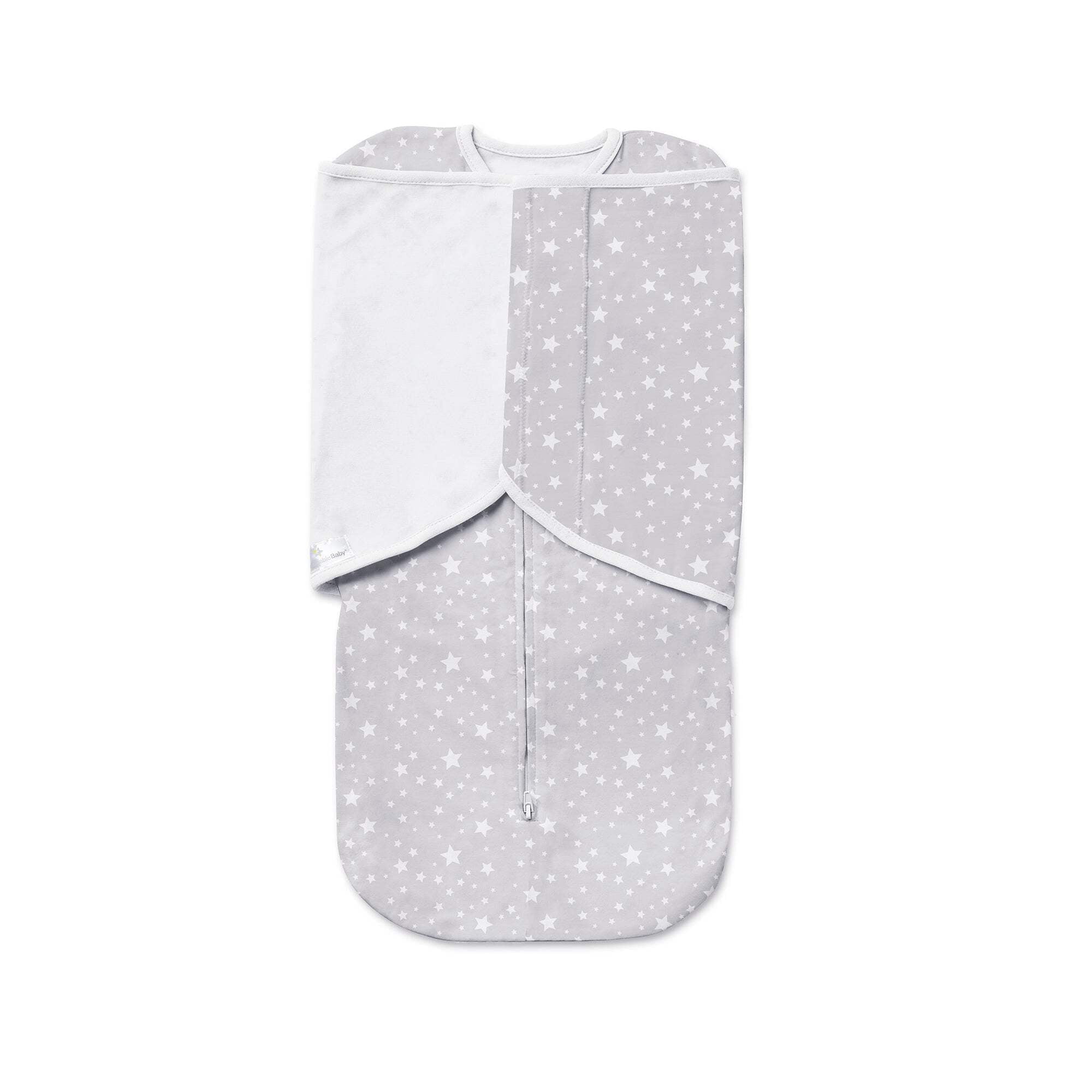 BreathableBaby 3-in-1 Swaddle Trio, Starlight Gray, Activewear Jersey Knit, 0-4 months