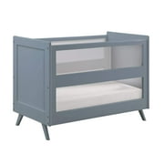 BreathableBaby Breathable Mesh 3-in-1 Convertible Crib, Steel Gray, Greenguard Gold Certified