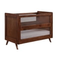thumbnail image 1 of BreathableBaby Breathable Mesh 3-in-1 Convertible Crib, Walnut, Greenguard Gold Certified, 1 of 6