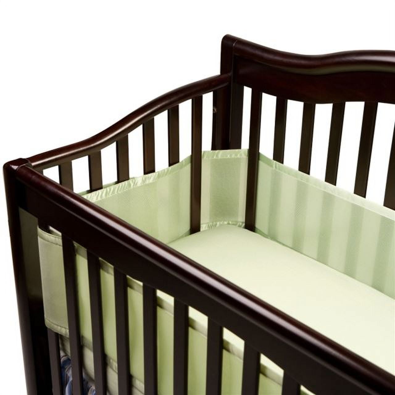 BreathableBaby Breathable Mesh Crib Liner Classic Collection Sage