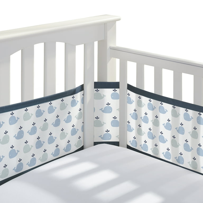  4 Pieces Críb Bùmpers Soft Cotton Padded,Crib Protector Cotton Bumpers  Cushion Crib Cotton Padding for Sides,Breathable Mesh Crib Liner Crib  Bumper Pads for Boys Girls[4Pcs/Set] (M-403) : Baby