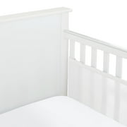 BreathableBaby Breathable Mesh Liner for Full-Size Cribs, Classic 3mm Mesh, White Size 2FS Covers 2 Sides