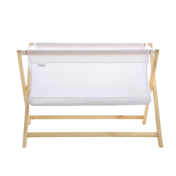 BreathableBaby Breathable Mesh Portable Sleeper – Beech/White