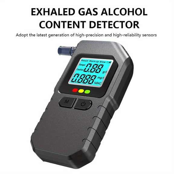 Breathalyzer Alcohol Tester with Fuel Cell Sensor, Professional Accurate BAC Tester to Help Avoid DUI & Check If Youre Safe to Drive, Portable Digital Breath Alcohol Analyzer for Personal Use