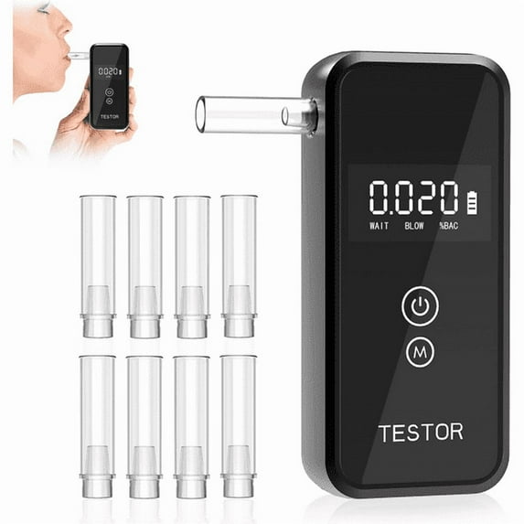 Breathalyzer,High Precision with 0.03% Accuracy,Rapid Detection in 10 Seconds, Scientific Filtration System,Clear LED Display