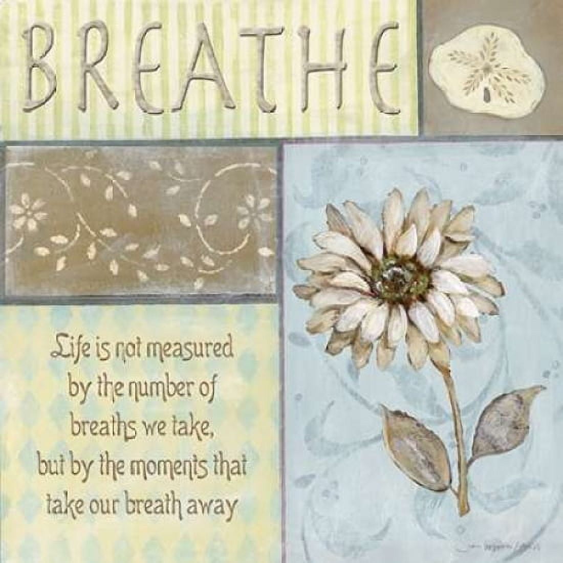 Breathe Canvas Art - Jo Moulton (24 x 24)