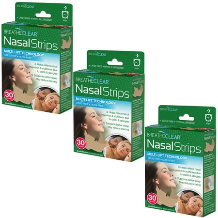 Breathe Clear Nasal Strip Tan small-Medium 90ct